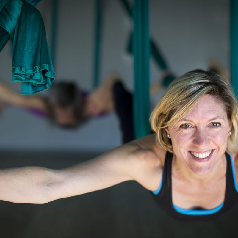 Libby Ramsey of Dancing Dog Yoga Studio in Greensboro, N.C.