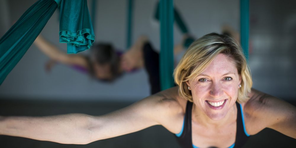 Libby Ramsey of Dancing Dog Yoga Studio in Greensboro, N.C.